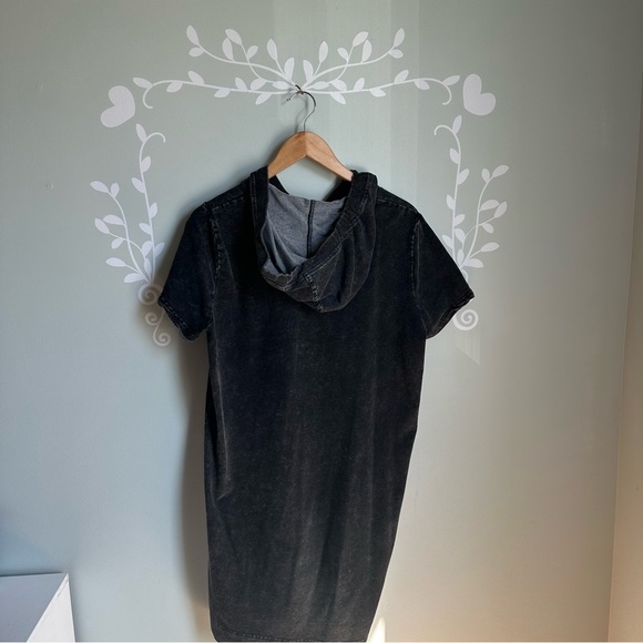 Grey-Black Jane & Delancey Hoodie Dress in size US L - Picture 5 of 8